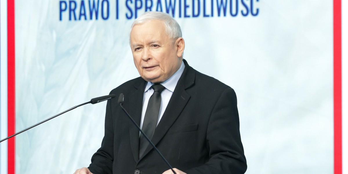 Prezes PiS Jarosław Kaczyński.