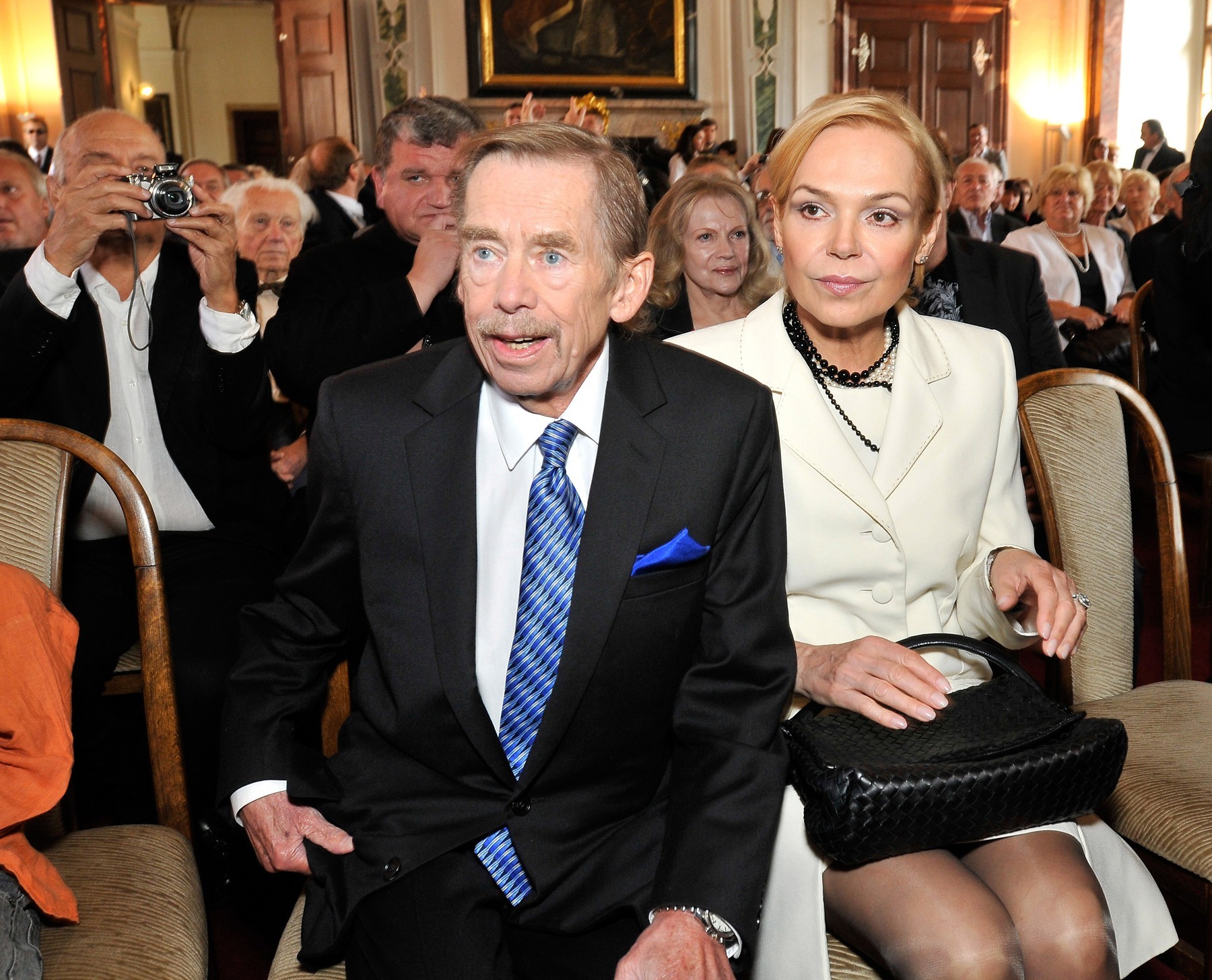 Manželia Václav Havel a Dagmar Havlová.