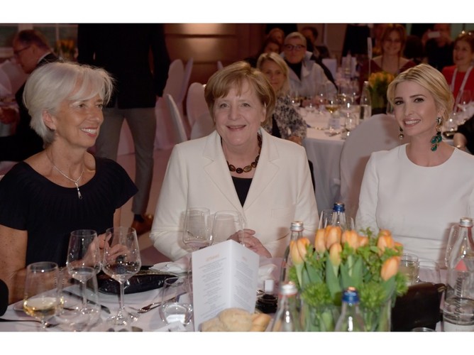 Christine Lagarde; Angela Merkel; Ivanka Trump
