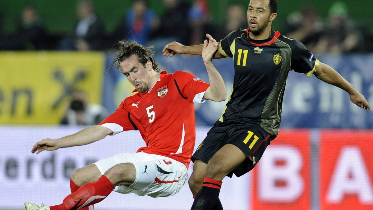 W meczu grupy A eliminacji do Euro 2012 Austria przegrała na własnym stadionie z Belgią 0:2 (0:1). Bohaterem meczu był Axel Witsel, który zdobył oba gole.