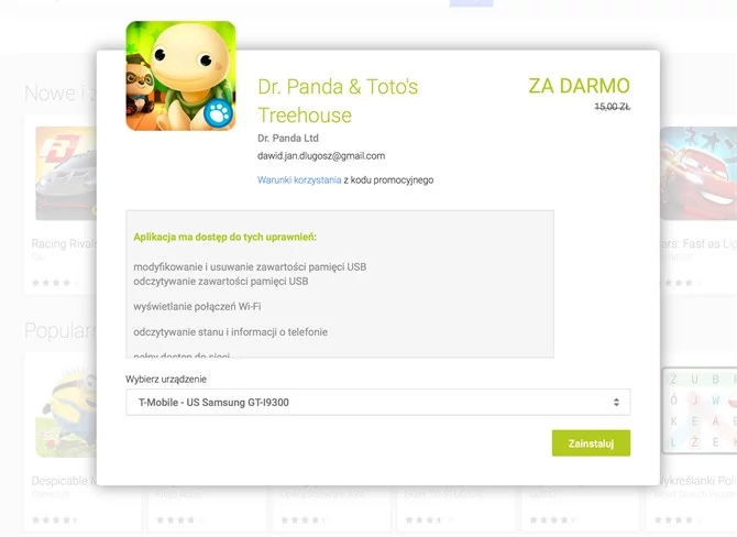 Przez kilka najbliższych dni możecie za darmo pobrać Dr. Panda & Toto's Treehouse