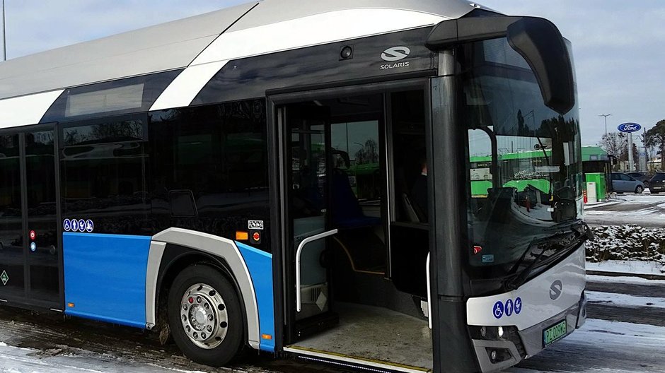 Miasto Poznań miało okazję testować autobus wodorowy w ubiegłym roku fot. UMP