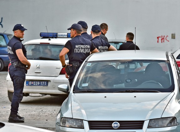 Policija na mestu otmice Gorana Cvijetića