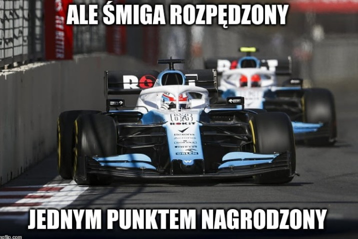 Robert Kubica zdobył pierwszy punkt w sezonie F1 - memy