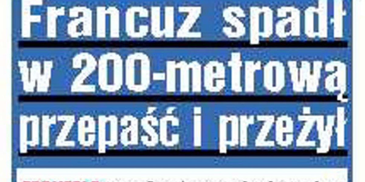 Spadł w 200-metrową przepaść i żyje