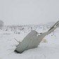 A view shows a scene where a short-haul regional Antonov AN-148 crashed after taking off from Moscow's Domodedovo airport, outside Moscow