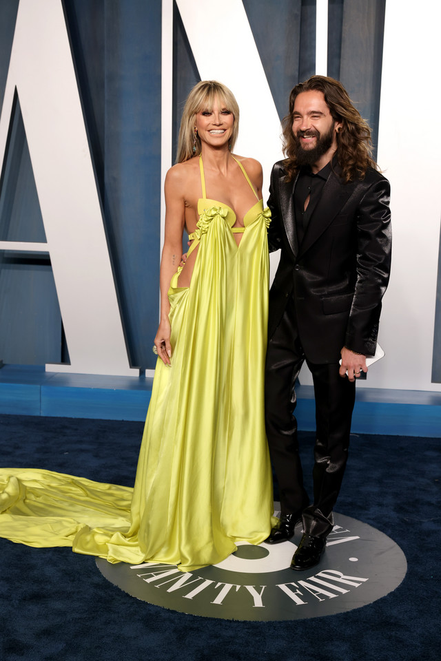 Oscary 2022. Heidi Klum i Tom Kaulitz  na imprezie "Vanity Fair"