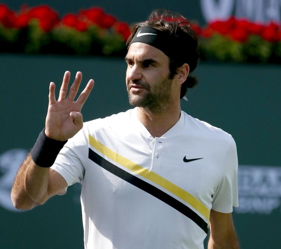 Federer tokom finala Indijan Velsa