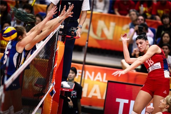 Tijana Bošković u finalu protiv Italije