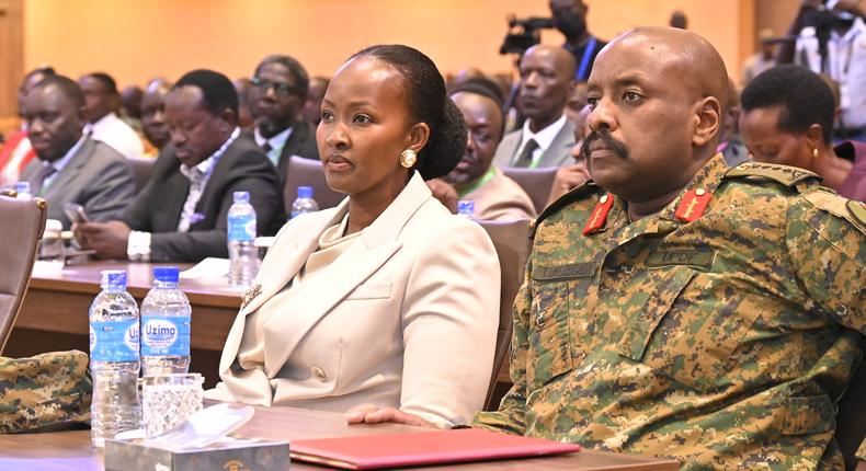 Gen Muhoozi Kainerugaba and wife, Charlotte