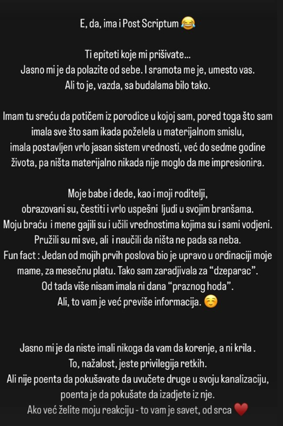 Objava Mine Naumović