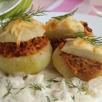 Húsmentes töltött karalábé recept egyszerűen