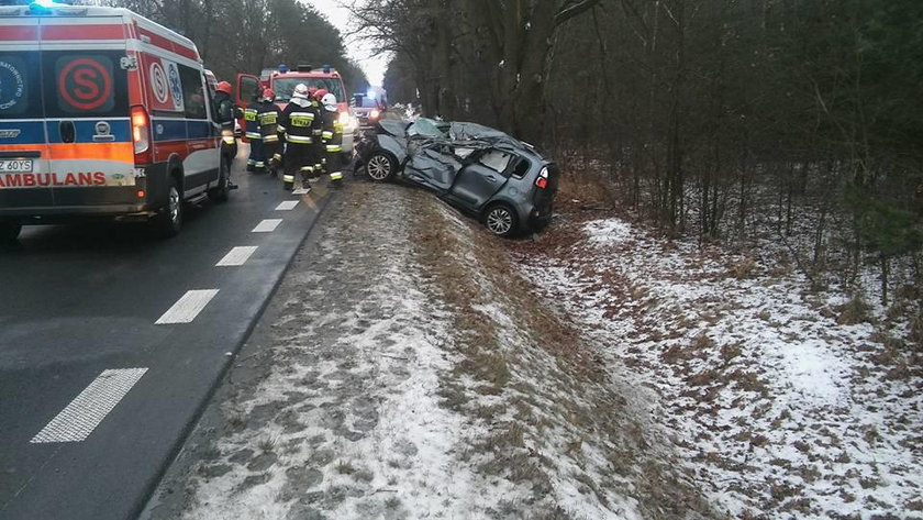 Wypadek samochodowy w Bożówce