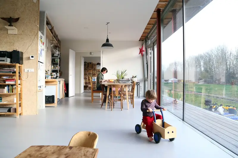 Tanie domy na w szeregowcu &quot;Oosterwold Co-living Complex&quot;, proj Bureau SLA i ZakenMaker