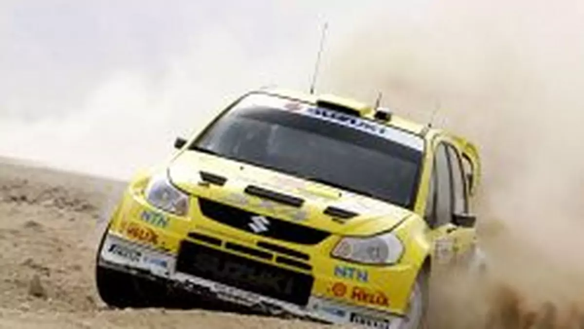 Rajd Jordanii 2008: żółte SX4 WRC na afrykańskich piachach (wideo)