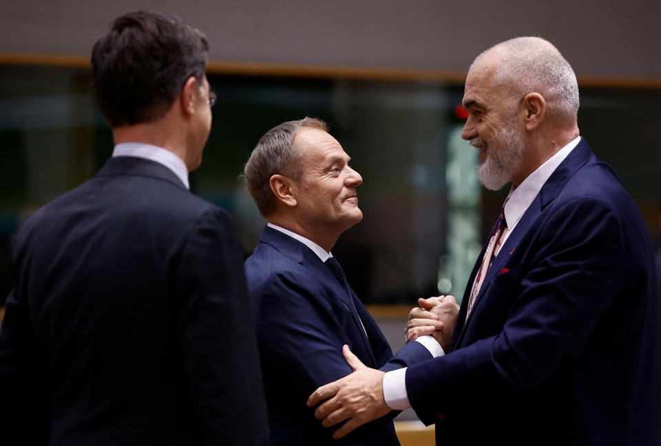 Donald Tusk i Edi Rama