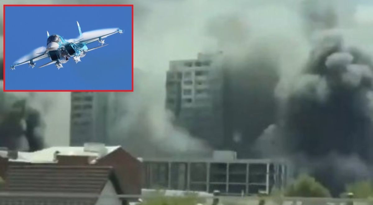 Apokaliptyczne sceny w Charkowie! Rosjanie użyli nowych bomb