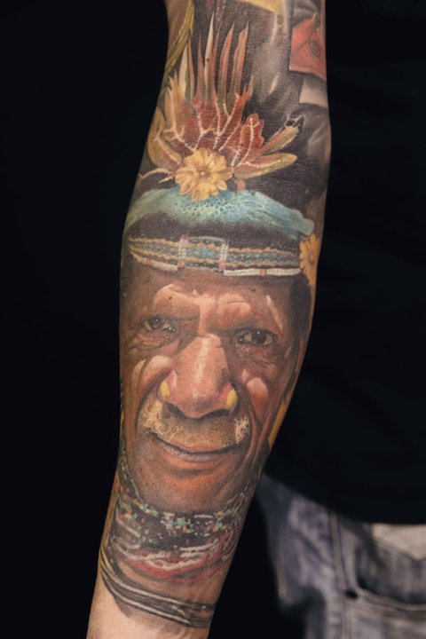 III miejsce – Realistyczny Kolorowy Wygojony – Karol Rybakowski, "Ink-Ognito Tattoo", Rybnik (2)