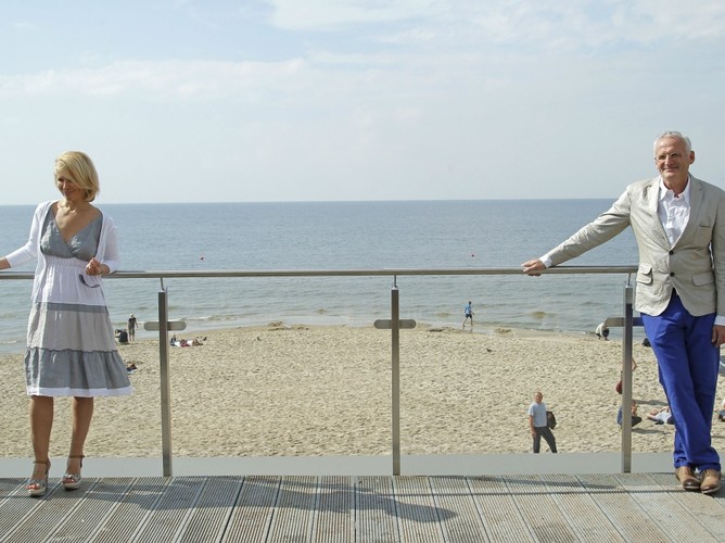 16 Festiwal Gwiazd w Międzyzdrojach - Anna Jurksztowicz i Krzesimir Dębski.