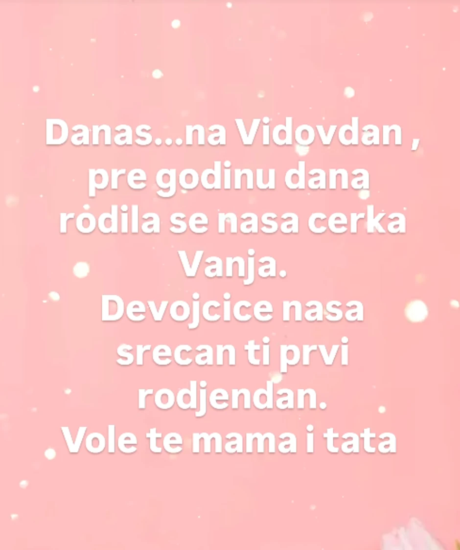 Ćerka Sanje Maletić slavi rođendan