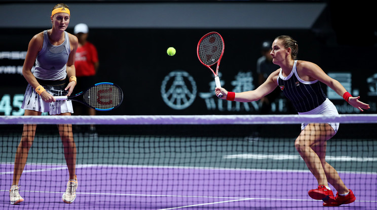Babos Tímea és Kristina Mladenovic az egész tornán fantasztikusan teniszezett / Fotó: GettyImages 