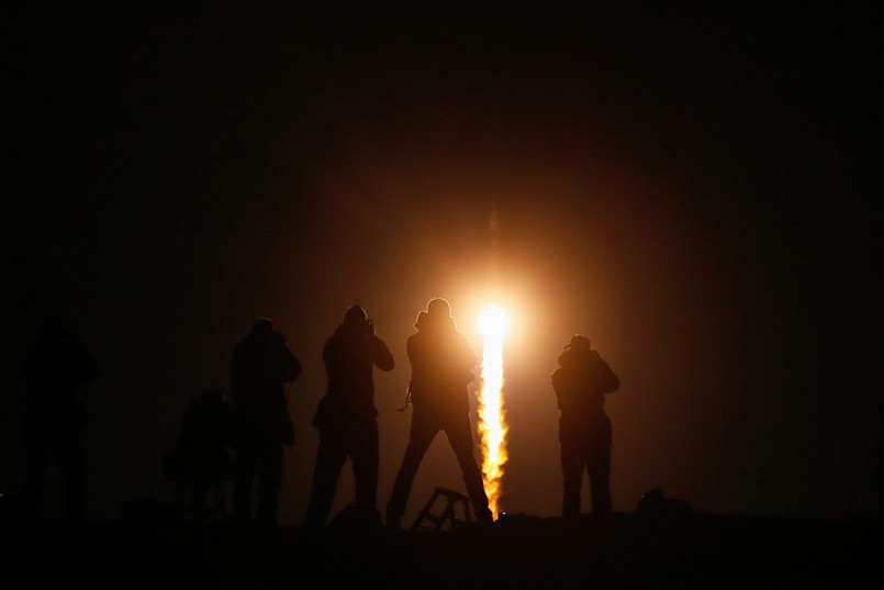 Kapsułę Sojuz wystrzelono z kosmodromu Bajkonur w Kazachstanie