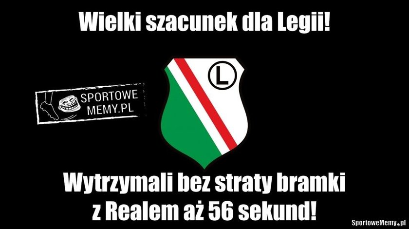 Mecz Real-Legia. Memy