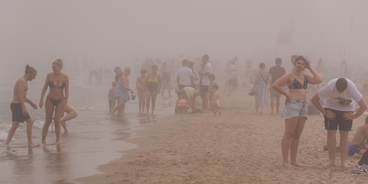 Niesamowite zjawisko na plaży w Sopocie. 