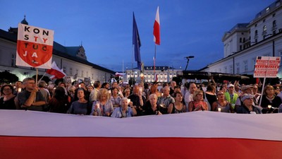 Pałac Prezydencki Sąd Najwyższy protest