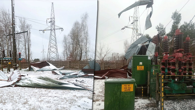 Burza śnieżna w Łódzkiem pozbawiła prądu 140 tysięcy odbiorców (fot. PGE)