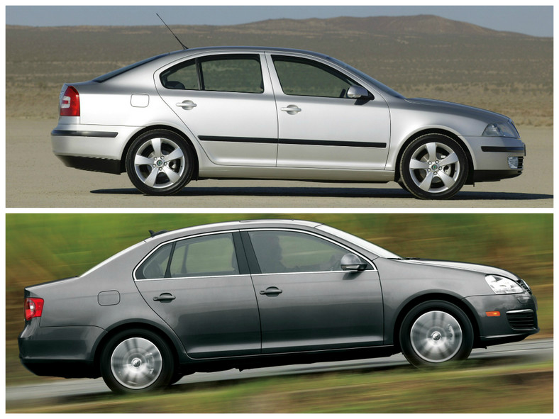 Skoda Octavia II vs. Volkswagen Jetta V kupić oryginał