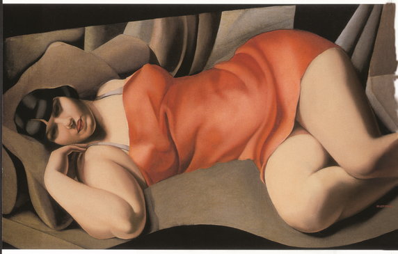 Tamara Łempicka, "Różowa tunika" ("La tunique rose", 1927)