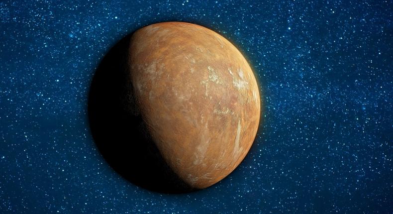 An illustration of the exoplanet candidate Barnard's star b, also known as GJ 699 b.