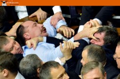 Parlamentarne MMA: Walka polityków... na pięści