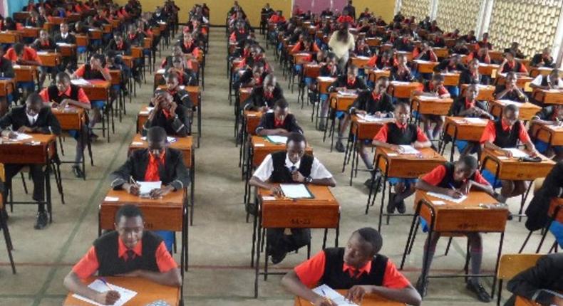 Students sitting for an examination