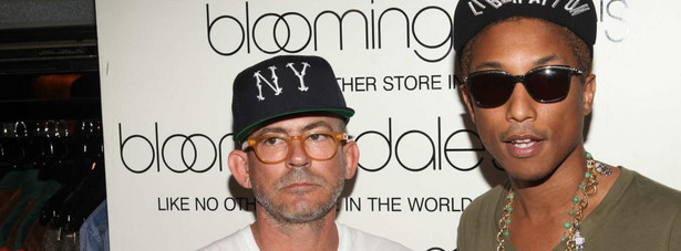 Mark McNairy i Pharrell Williams podczas Fashion's Night Out w Bloomingdale's w Nowym Jorku