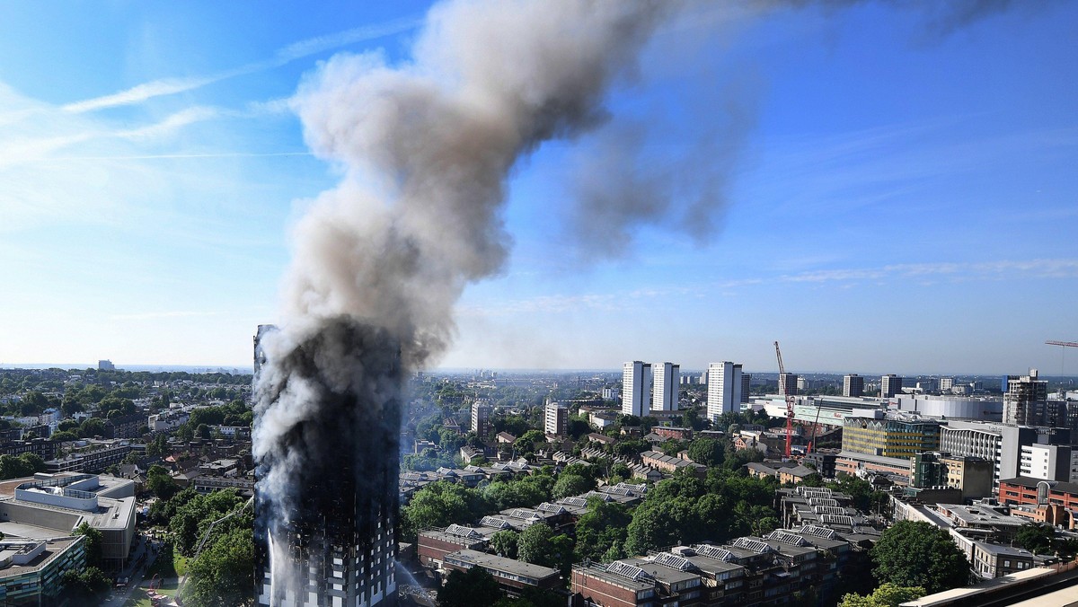 Fire at Lancaster West Estate in London	