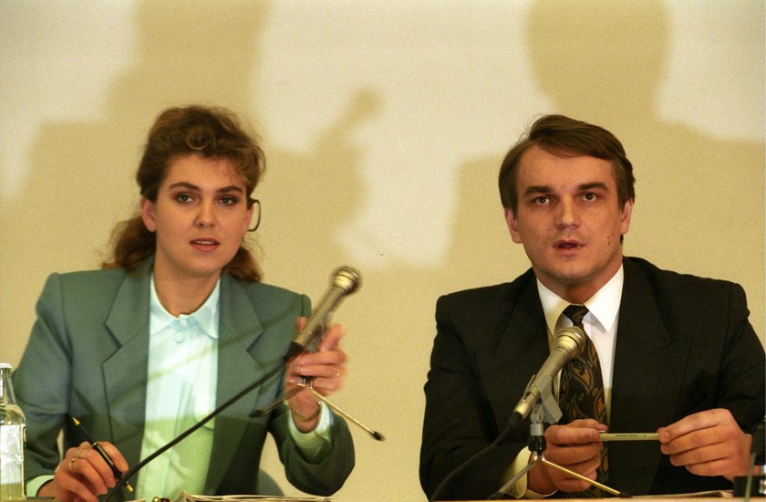 Ewa Wachowicz i Waldemar Pawlak