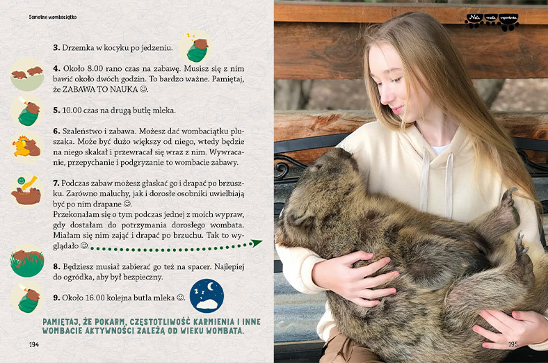 Nela wśród wombatów