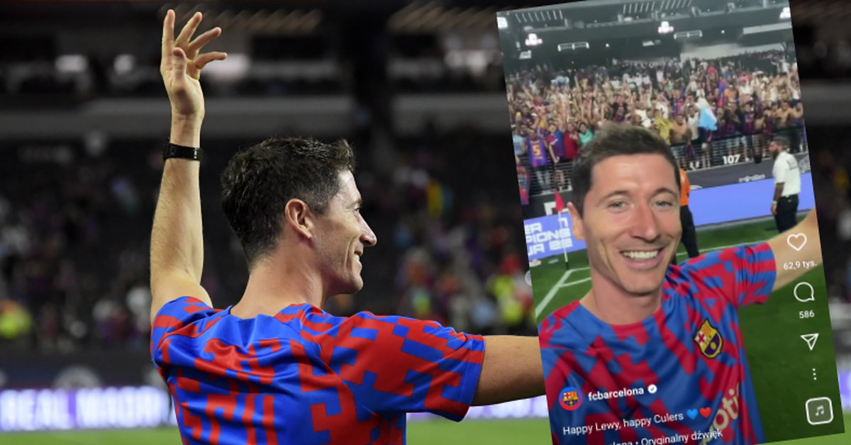 Robert Lewandowski thanked the Barcelona fans!  He made a video especially