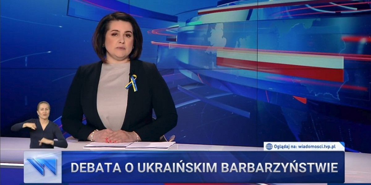 Wpadka w głównym wydaniu "Wiadomości". TVP przeprasza.