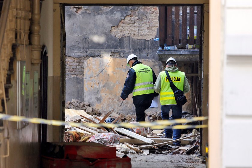 Katowice. Zawaliła się kamienica u zbiegu ulicy Sokolskiej i Chopina