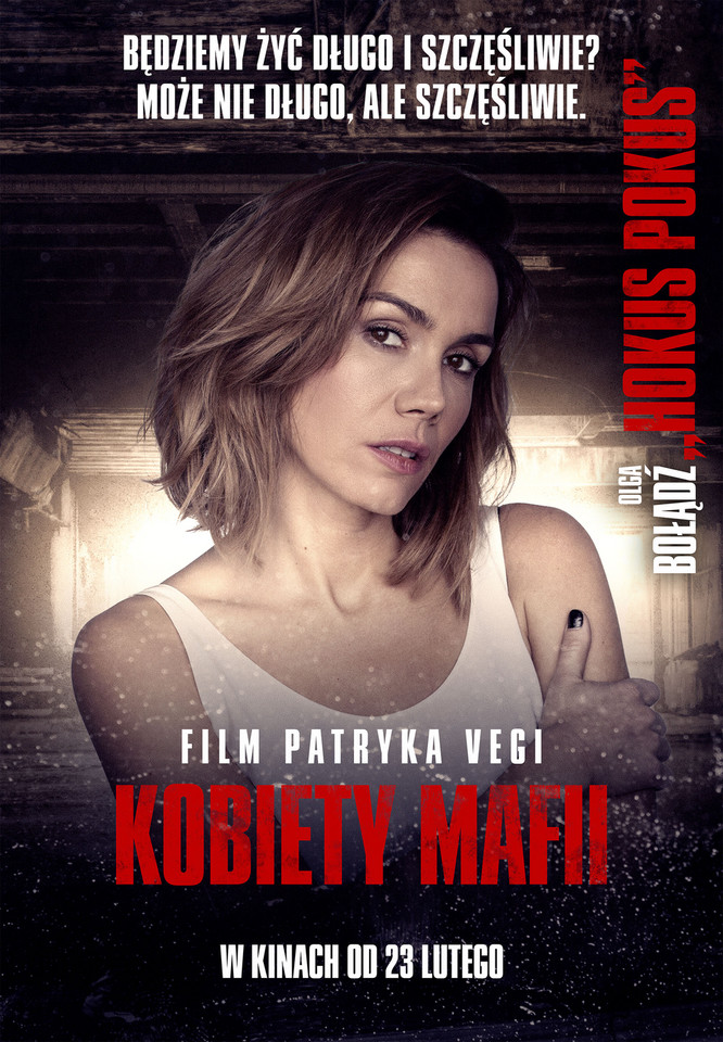 Olga Bołądź na plakacie filmu "Kobiety mafii"