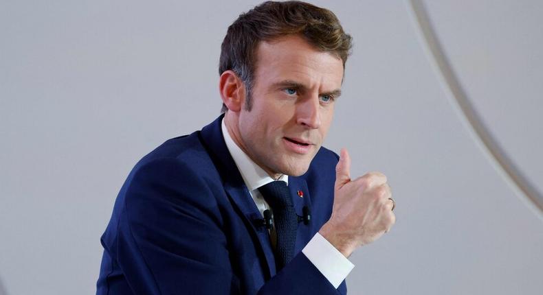Macron in the eye of the storm for using language deemed too extravagant. 