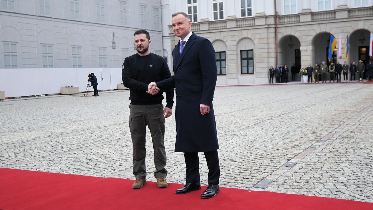 Andrzej Duda przywitał Wołodymyra Zełenskiego. Są pierwsze nagrania i zdjęcia