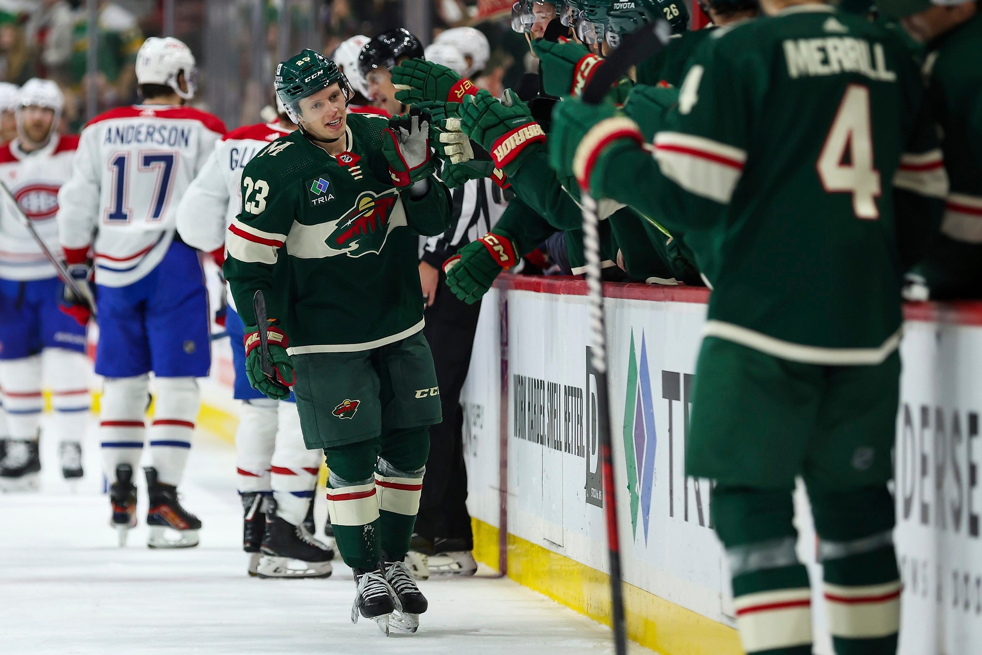 Zápas NHL: Minnesota Wild - Montreal Canadiens.