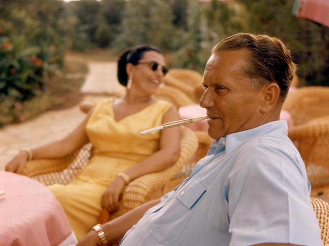 Tito i Jovanka u svom domu na ostrvu Vanga 1956. godine