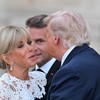 Brižit Makron, Emanuel Makron i Donald Tramp