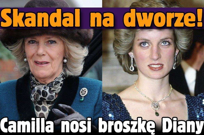 Skandal na dworze! Camilla nosi broszkę Diany