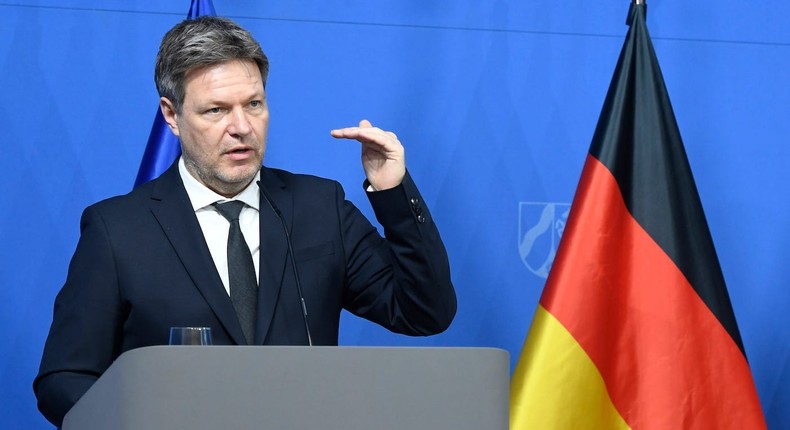 Germany's economy minister Robert Habeck.